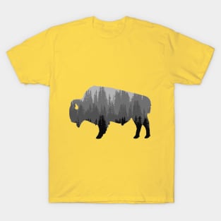 Bison - Grey Ombre T-Shirt